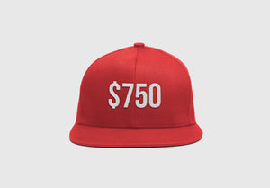 Tax Genius $750 Red Snapback Hat